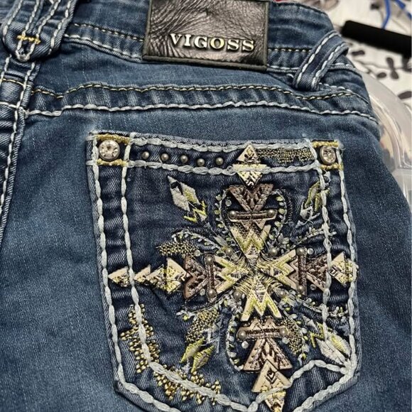 Vigoss Chelsea Boot Cut Fashion Jeans - Picture 1 of 13